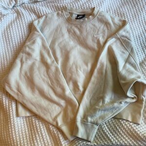 Cream Nike Crewneck